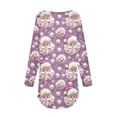 thumbnail image 4 of BSDJILFG Christmas Tunics for Women Plus Size Casual Shirts Ugly Christmas Sweater Round Neck Tunic Tops Sleepwear Festival Holiday T-Shirt Fall ,S-5XL, 4 of 5