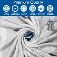 thumbnail image 5 of Christmas Throw Blanket 60"x50",Winter Gray Blue Gnome Xmas Holiday Festival Blanket for Women Men,Soft Cute GIFS Flannel Fleece Throw for Home Living Room Bed Chair Couch Decor, 5 of 7