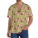 thumbnail image 1 of Fotbe Lips blowing bubble gum Camisa Estampada de Manga Corta para Hombre, Casual de Verano, Estilo Playero, Sin Arrugas-4X-Large, 1 of 5