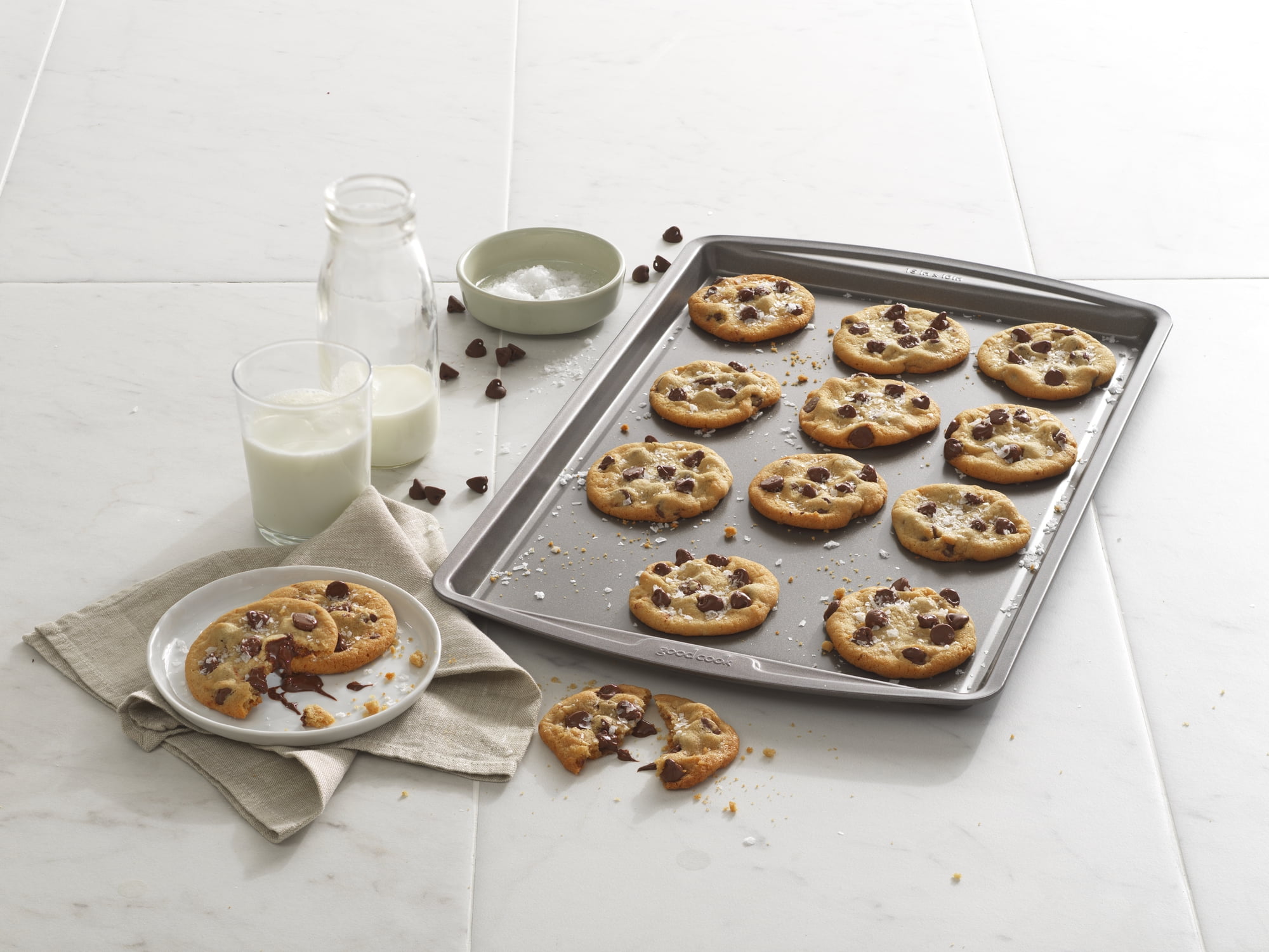 GoodCook® XL Nonstick Cookie Sheet - Gray, 15 x 21 in - Metro Market