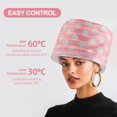 thumbnail image 4 of WWS-Hair Steamer Cap, Electric Hair Care Hat Heating Cap with 2 Mode Temperature Control, Removable Washable Hair Cap for Hair Spa Home (Pink & White), 4 of 4