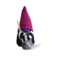thumbnail image 2 of Halloween Witch Gnomes Plush Decor,Halloween Bat Wing Gnome Decorations, Handmade Knit Witch Swedish Tomte Gnome Nisse Scandinavian Ornaments Gnomes Figurine Tabletop Decor, 2 of 6