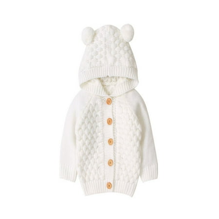 

Frobukio Baby Girl Hooded Coat Jacket Winter Warm Outerwear