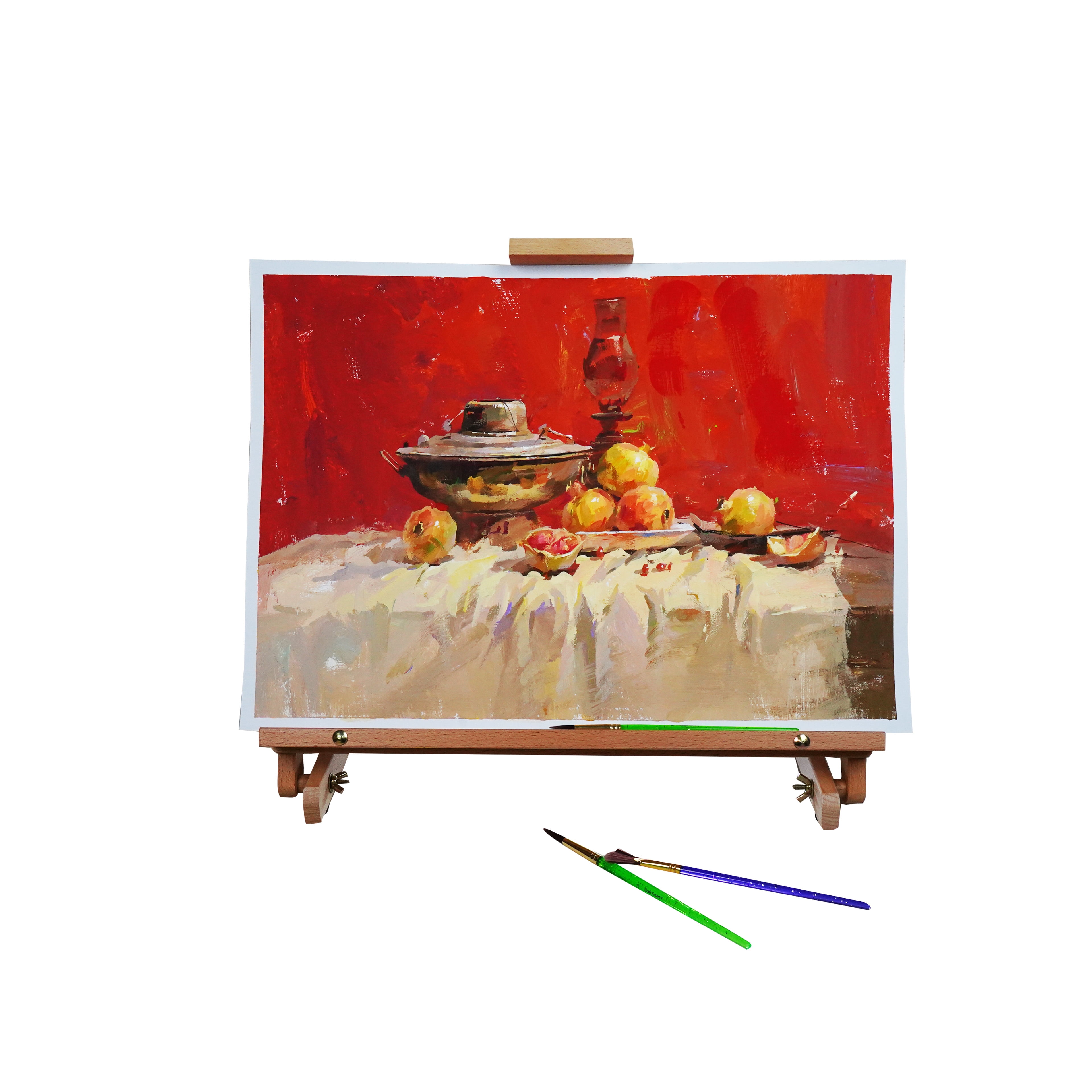 Artist's Loft Tabletop Easel - Adjustable Angle - Natural Brown - 18.8" x 15" - 1-Pack