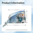 thumbnail image 4 of Yiaed Christmas Snowman In The Snow Print Turban Hat for Women Men Comfortable Adjustable Cleaning Working Cap with Sweatband, 4 of 4