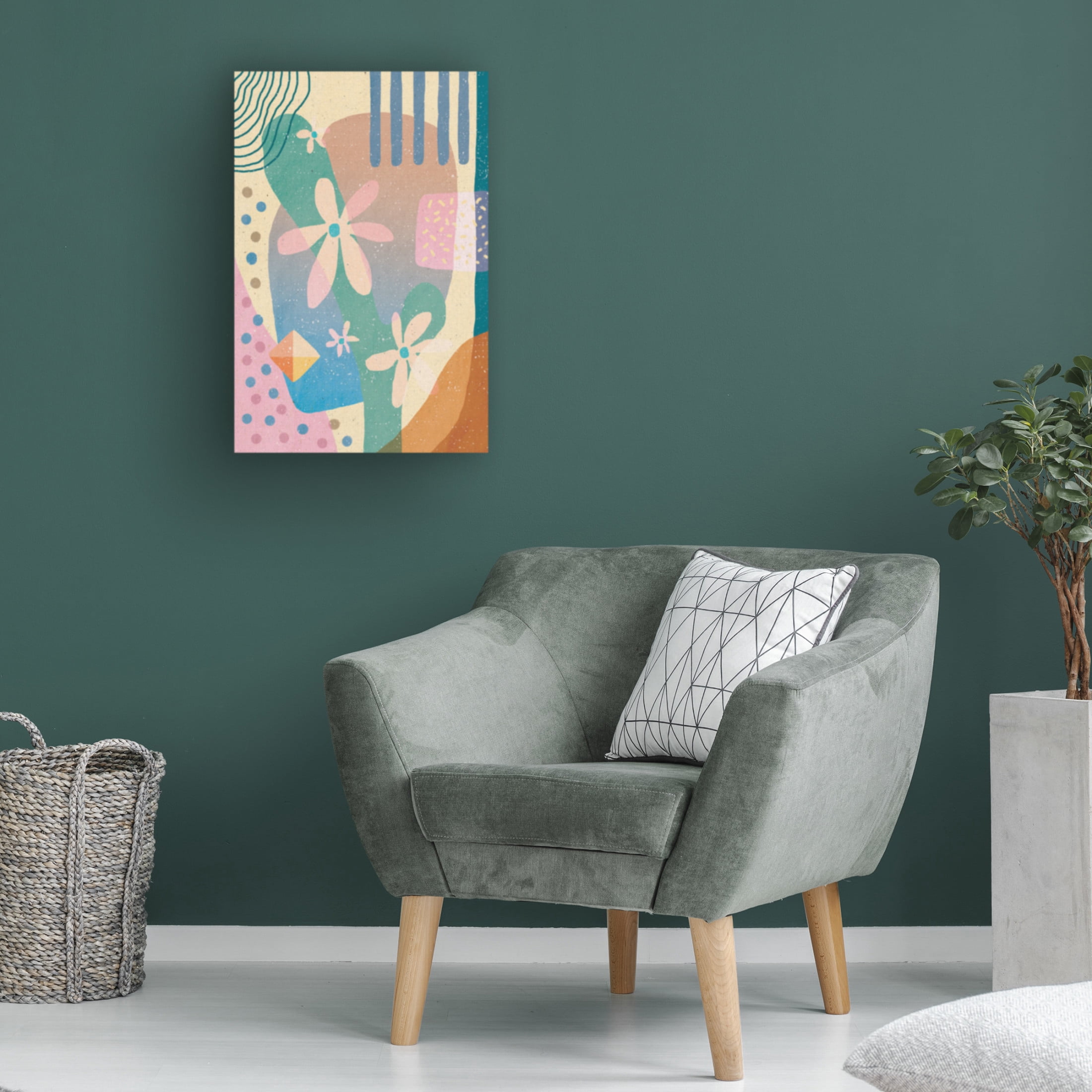 Trademark Fine Art Aylin Demir Abstraction of Flowers Canvas Wall Art