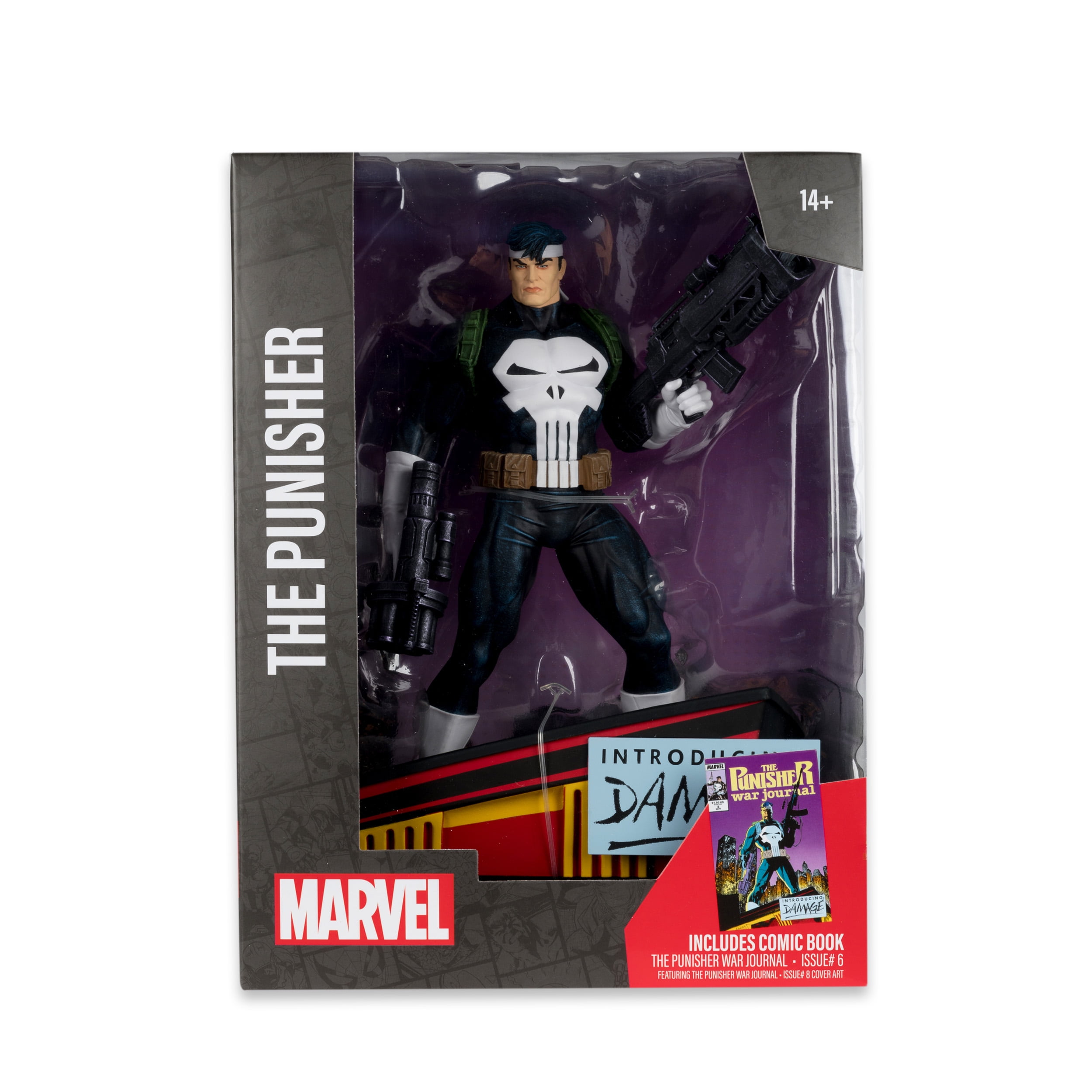 The Punisher 1:6th Scale Collectible w/ Scene & Comic (Marvel: The Punisher War Journal #8) - McFarlane Toys