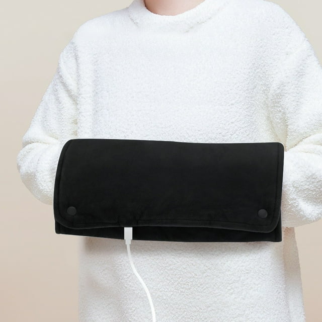 Hearth & Gear Heating Pad For Back And Shoulder – User Adjustable Temperature Therapeutic Heat Mat For Home Use under Desk Elliptical Fitness Gear Mini Exercise Bike under Desk Bike Pedal Portable