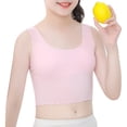 thumbnail image 4 of LiiYii Kids Girls Solid Color Sport Bras Top with Padded Seamless Training Crop Bra Workout Pink 140, 4 of 7