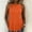 Orange, variant on Sleeveless Ruffle Hem Peplum Tank Top for Women