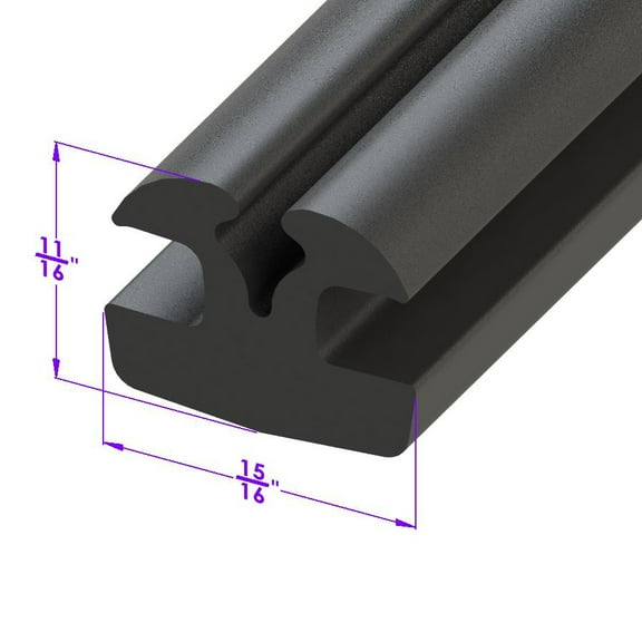 Windshield and Rear Window Seal, with Lockstrip - LP 99