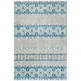 thumbnail image 3 of SAFAVIEH Madison Kandace Abstract Area Rug, Grey/Turquoise, 4' x 6', 3 of 10