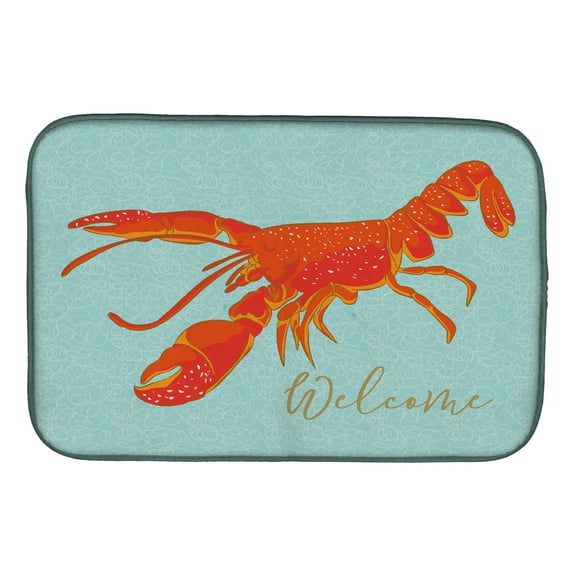 Lobster Welcome Dish Drying Mat