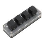 Keypad programmable,4 Clés entièrement programmables Mini Key Mechanical Keyboard One Handed Mechanic Keyboard Industrie-Normes de conduite