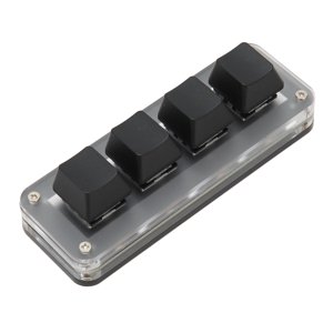 Keypad programmable,4 Clés entièrement programmables Mini Key Mechanical Keyboard One Handed Mechanic Keyboard Industrie-Normes de conduite
