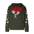 thumbnail image 3 of Comfy Hoodie Women Christmas Sweater Winter Shirts for Women Clearance Long Sleeve Womens Shirts Crewneck Sweatshirts Women Fashionable Women's Printed Pullover Round Neck Top, 3 of 4