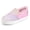 Pink Glitter, variant on Bocca Girls White Star Slip on Sneakers Kids Canvas Walking Shoes Size 13