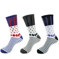 thumbnail image 1 of Women's Rayon from Bamboo Crazy Colorful Funky Casual Dress Polka Dot Stripe Socks - Assortment D - 3prs, 1 of 1