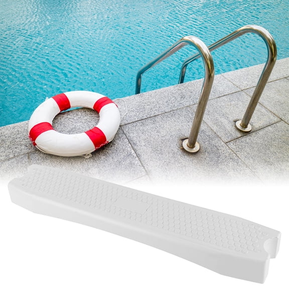 Heavy,Duty Pool Ladder Step, White Plastic Anti,Skid Pedal For Safe Spa  Hot Tub Entry/Exit