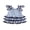 Blue, variant on BemeyourBBs Toddler Baby Blue Plaid Dress Bowknot Decor Ruffles Back Zipper Sleeveless Casual Dress Kids Summer Princess Party Dress