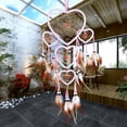 thumbnail image 6 of 50-200mm Love Heart Shaped Dream Catcher Frame Circle Ring Metal Macrame Hoop, 6 of 6