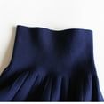 thumbnail image 6 of HAOTAGS Girls Pleated Skirt, Classic School Uniform Winter Solid Midi Skirt Navy 10-11Years, 6 of 6