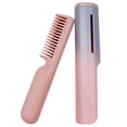 thumbnail image 1 of Peine para alisar el cabello, portátil, con tres ajustes de temperatura, mini USB, peine eléctrico calentado, 30 segundos de calentamiento rápido, con función de 360° para evitar quemaduras, alisador JAMW Sencillez, 1 of 5