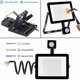 thumbnail image 4 of Focos exteriores ultradelgados, luz LED con sensor de movimiento de ahorro de energía con carcasa de aluminio fundido a presión, soporte de metal ajustable para jardines y patios, clasificación de, 4 of 5