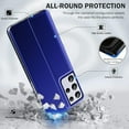 thumbnail image 2 of for Samsung Galaxy S21 Ultra 5G Case Clear View Window Smart Slim for Samsung S21 Ultra Case Luxury Mirror Hard PC Kickstand Leather Flip Shockproof Galaxy S21 Ultra Cover (Sky Blue), 2 of 14