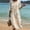 Khaki, variant on HOMBOM Womens Dresses Boho with Pockets Spring Midi 3/4 Sleeve Floral Everyday Crew Neck A-Line Dress for Young Women