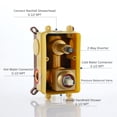 thumbnail image 3 of Boyel Living Rain Shower System 10 inches Wall Mount Shower Faucet Set with Handheld Combo Set,Brushed Gold, 3 of 9