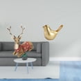 thumbnail image 2 of Escultura de ciervo, alce, reno, adorno, estatua para sala de estar, oficina, dormitorio, granja, pájaros dorados, animal, decoración moderna para el, 2 of 8