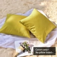 thumbnail image 2 of PiccoCasa 2 Pcs Waterproof Throw Pillow Covers, Decorative Yellow 45 x 45cm/18" x 18", 2 of 7