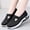 Black, variant on Soft Sole Orthopedic Casual Shoes Mesh up Stretch Platform Shoes Wide Width Elderly Shoes with Adjustable Closure Soft Comfortable Breathable Casual Walking Sneakers Shoes