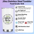thumbnail image 3 of Christian Gifts for Women Sister Tumbler, Inspirational Bible Verse Scripture Gifts Birthday Christmas, Faith Religious Coffee Mug Stainless Steel Vacuum Insulated Double Wall Travel Cup with Lid，20oz, 3 of 6