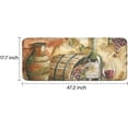 thumbnail image 3 of Wine Grape Oil Painting Kitchen mat Microfiber PVC Back Non-Slip Soft Area Rug for Kitchen 47.2 X 17.7 in, 3 of 3