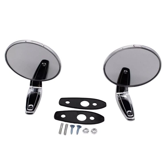 Miroirs Chromés de Remplacement Direct pour Dodge & Plymouth 1967-1975 Gauche & Droite Paire