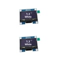 thumbnail image 2 of Inteprter Módulo OLED 1.3 pulgadas 12C Interfaz Mart Dispositivo de visualización Módulos de visualización prácticos 128 * 64 FR4 Tabletops Blanco VCC 2Conjunto, 2 of 6