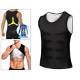 thumbnail image 3 of Entrenador De Cintura Para Hombre Chaleco Sauna Sudor Body Shaper Tank Top Adelgazante Gimnasio 4XL 5XL Sunnimix Chaleco de sauna para hombre, 3 of 8