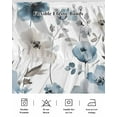 thumbnail image 5 of Abstract Blue Bed Skirt Brown Floral Vintage Watercolor Blossom Flowers Bed Skirts California King 18 Inch Drop, Wrap Around Dust Ruffle&nbsp;Bedskirt with Adjustable Elastic Belt for Queen Beds, 5 of 7