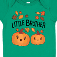 thumbnail image 4 of Inktastic Little Brother Pumpkins with Fall Leaves Boys Baby Bodysuit, 4 of 5