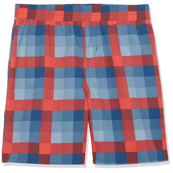 Columbia Unisex-Child Super Backcast Short Plaid Red XL New