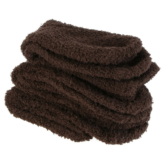 TEHAUX 3 Pairs Thick Plush Sleeping Socks for Men, Slipper Socks, Cozy Winter Footwear