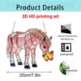 thumbnail image 2 of Adorno colgante acrílico con forma de caballo para ventana con cadena | Adorno colgante estilo vidriera que filtra la luz, 2 of 4
