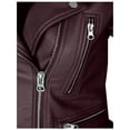 thumbnail image 6 of KOGMO Womens Double Breasted Faux Leather Zip Up  Jacket, 6 of 7