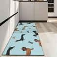 thumbnail image 4 of Dachshund Footprint Bone Kitchen Rug Mat,Kitchen Runner Rugs Non Skid Washable,Decorative Kitchen Floor Mats for Kitchen,Sink,Laundry,17"X47", 4 of 5