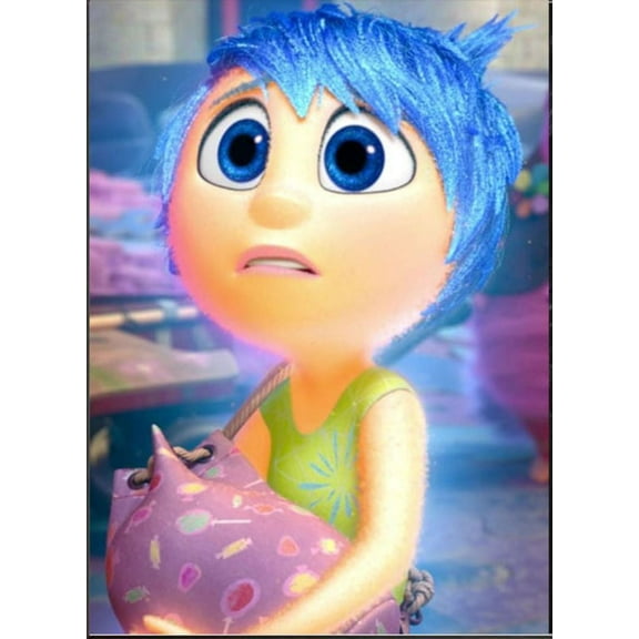 5D DIY Riley Diamond Painting Kits for Adults,Inside Out Round Full Drill Resin Beads Diamond Dots Art Craft Set,12x16inch