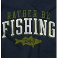 thumbnail image 2 of Funny Rather Be Fishing 24/7 Joke Zip Up Hoodie Men's Women's Brisco Brands S, 2 of 6