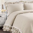 thumbnail image 3 of Lush Decor Ens Ella Shabby Chic Ruffle Lace 3Pc, 3 of 7