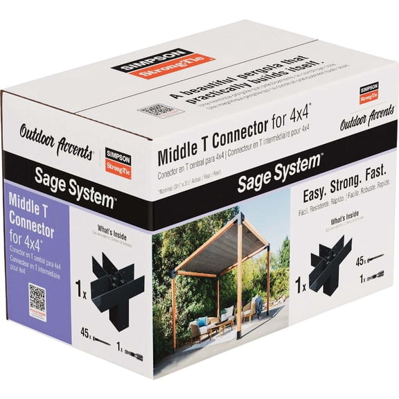 Outdoor Accents Sage Middle T Cnct 4x4 SAGE-T44-KT1